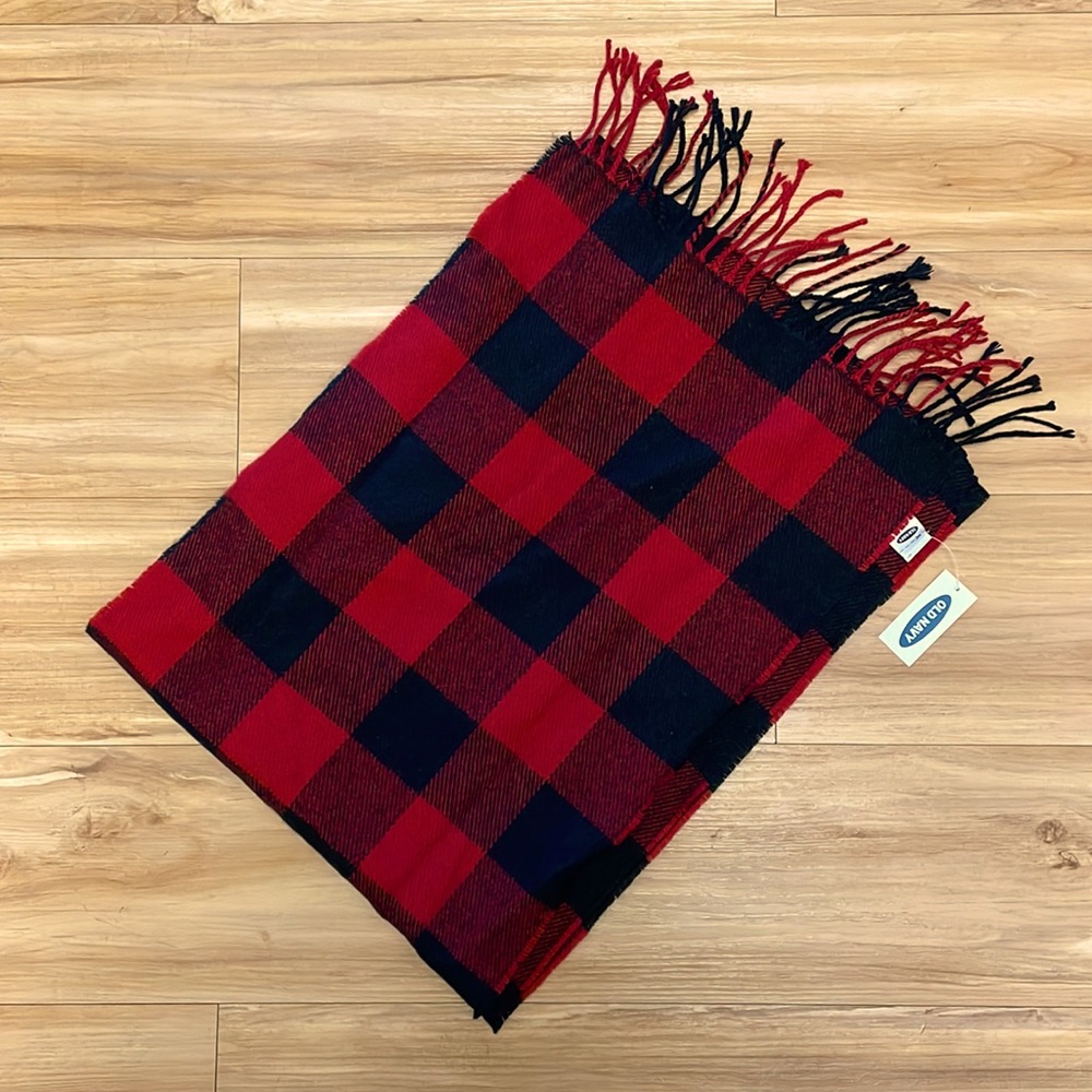 Old Navy Red/Black Plaid Scarf